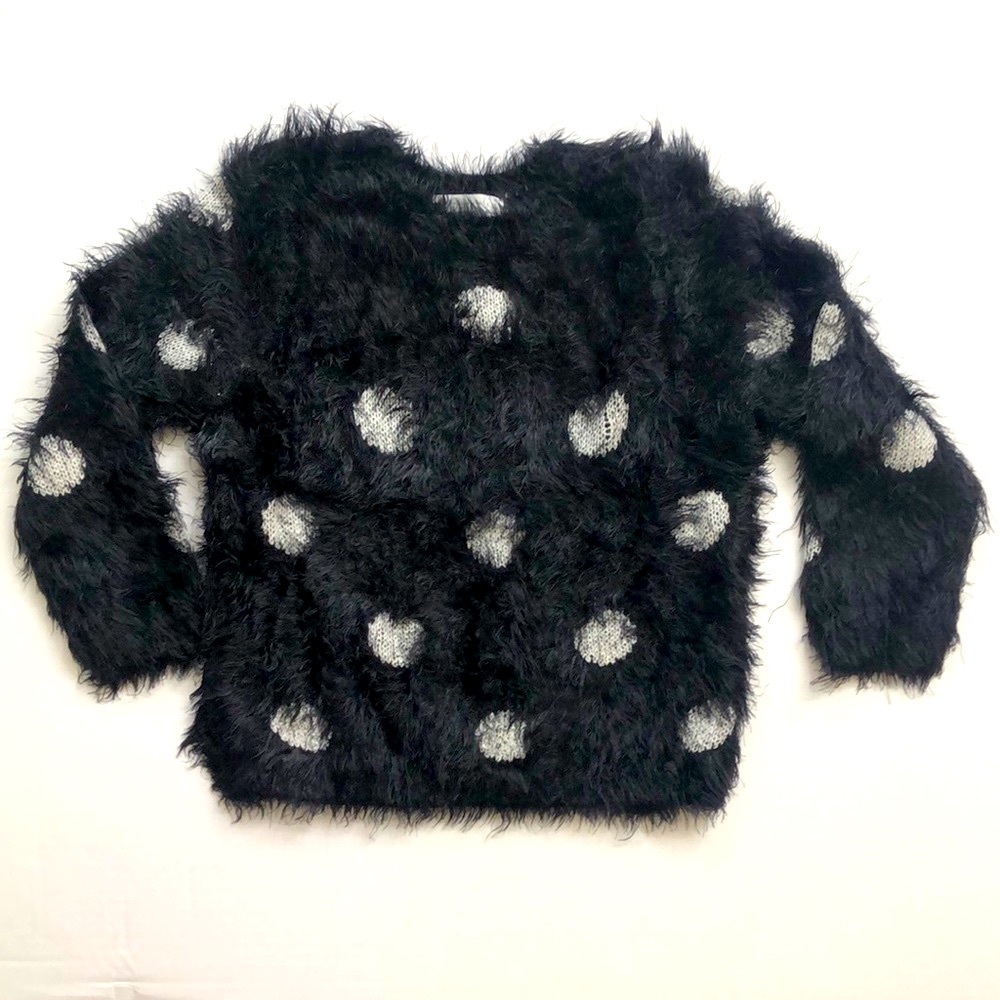 H&M Fluffy Polka Dot Sweater, Size 2-4 Years